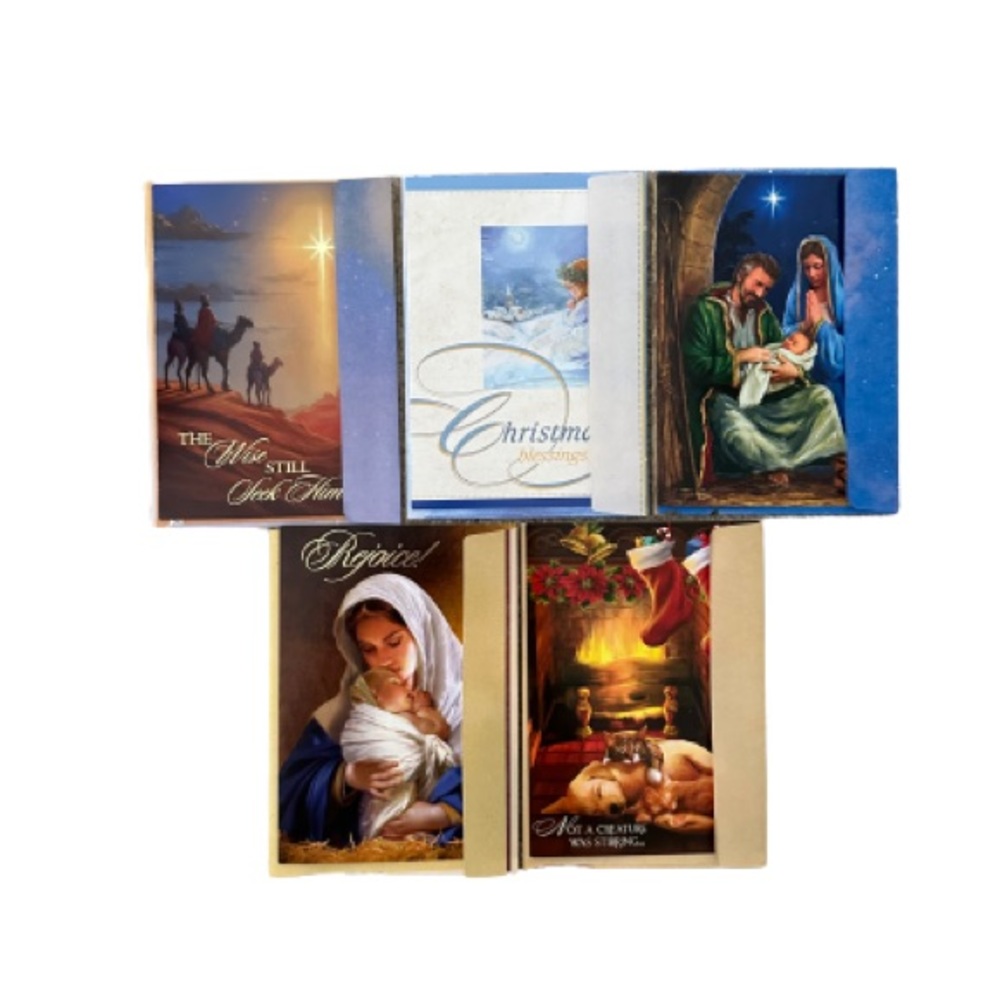 New 5 of Religion cards with envelopes.